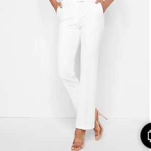 Express White columnist work pants 0S NWT